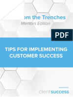 Ebook - CSM From The Trenches - Tips For Implementing Customer Success (By ClientSucces)