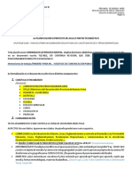 La Planificacion. Ficha de Catedra