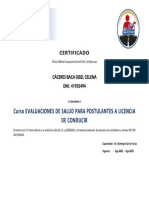 Certificado Carrion