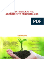 La Fertilizacion Y El Abonamiento en Hortalizas