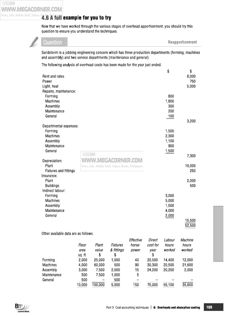 Overhead Allocation Question | PDF