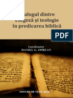 Dialogul Dintre Exegeza i Teologie in p