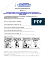 Exercícios complementares 6o Ano Pronomes