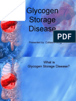 Glycogen Storage Disease: Presented By: Colleen Poling