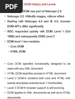 5.2 DOM History and Levels