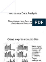Microarray Data Analysis: Class Discovery and Class Prediction: Clustering and Discrimination