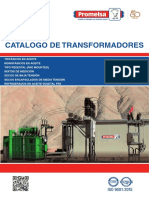 Catálogo de transformadores eléctricos