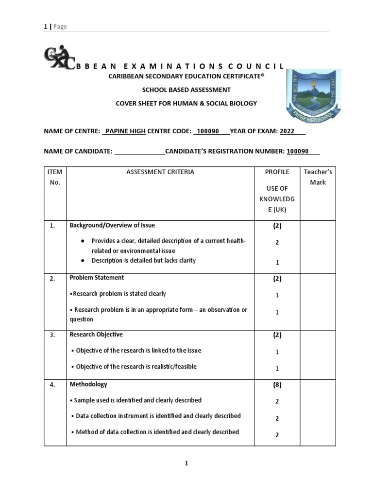 HSB Sba Outline PDF Data Statistics
