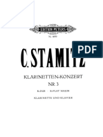Stamitz - Concerto N. 3 (Score)