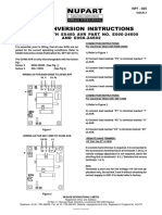 Avr Conversion Instructions: For Use With Sx460 Avr Part No. E000-24600 AND E000-24602