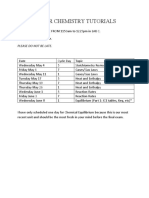 End of Year Chemistry Tutorials