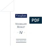 Vocabulary Booklet 4