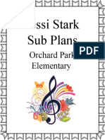 Jessi Stark Sub Plans: Orchard Park Elementary