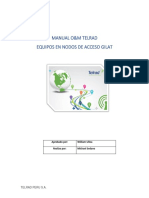 Manual de Configuración y Verificación de Equipos en Nodos Acceso