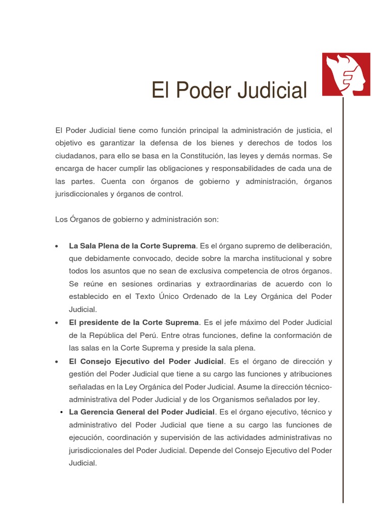 Funciones del Poder Judicial en Guatemala | PDF | Ley Pública ...