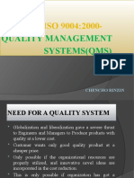 ISO 9004:2000 GUIDANCE FOR QUALITY MANAGEMENT SYSTEMS