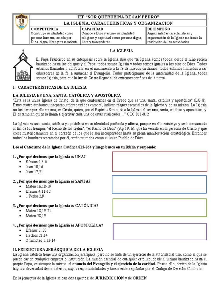 Estructura Jerárquica de la Iglesia Católica | PDF | Iglesia Católica ...