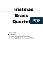 Christmas brass quartet