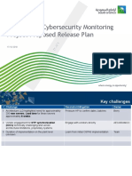 SIEM - Plant Cybersecurity Monitoring Project Proposed Release Plan