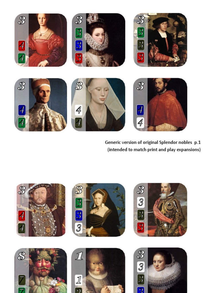 Nobles In Splendor _ Splendor: Nobles Promo Tiles – ISGT