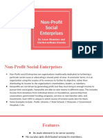Non-Profit Social Enterprises: by Arnav Bhandary and Harshavardhana Rontala