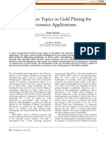 View metadata and similar papers on CORE for gold plating technologies