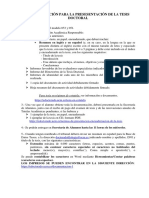 Documentación para Presentar La Tesis