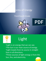 Forms of Energy: Third-Fourth Grade