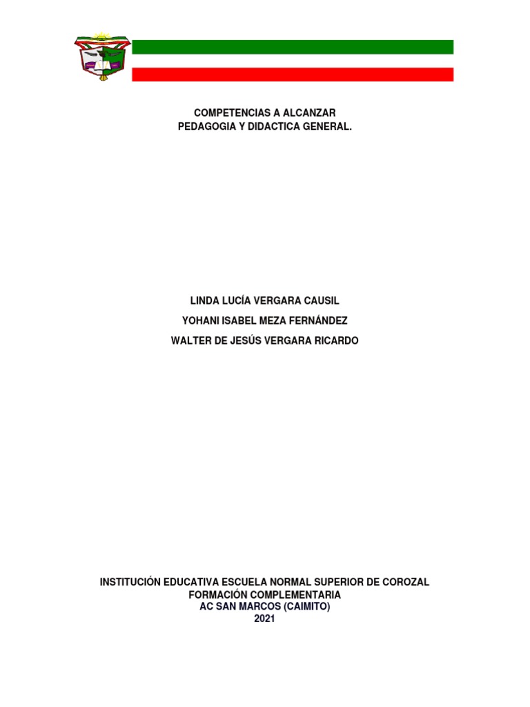 Guia de Didactica y Pedagogia General | PDF | Pedagogía | Aprendizaje