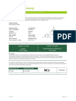 REFERENCE MATERIAL CERTIFICATE FOR MICONAZOLE NITRATE