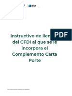 Instructivo de Llenado Del CFDI Con Complemento Carta Porte
