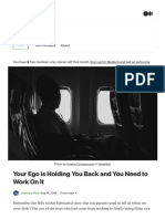 Your Ego Is Holding You Back and You Need To Work On It - Web Page