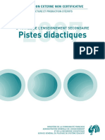 Evaluation non certificative - 2007 - 2e secondaire - Lecture - Pistes didactiques (ressource 2073)