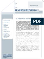 Encuesta sobre la inseguridad ciudadana en Lima, Peru (agosto 2008)