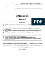 Simulado 02 - PDHC 2021 (Turma 2)