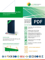 330-350W / 72 Cells / 5 Bus Bars Polycrystalline Module: Green