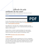 O significado psicológico dos ambientes da casa