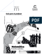 Ecuación Cuadrática, Guía para El Profesor