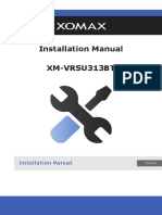Xomax: Installation Manual XM-VRSU313BT