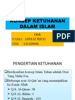 Ahmat Rifai Konsep Ketuhanan Dalam Islam