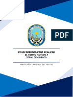 Manual - Procedimiento para Realizar El Retiro Parcial y Total de Cursos