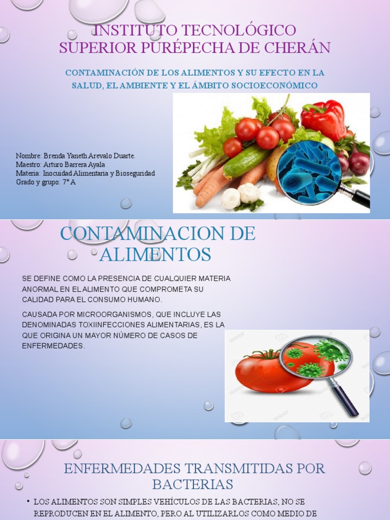Efectos de la Contaminación Alimentaria | PDF | Enfermedades ...