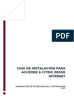 Guía de Instalación para Acceder A Citrix Desde Internet