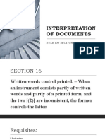 Interpretation of Documents Final
