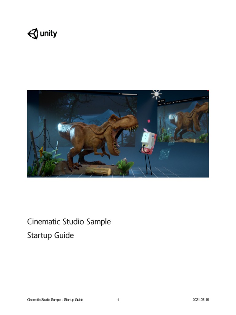 Unity Cinematic Studio Startup Guide | PDF | Unity (Game Engine ...