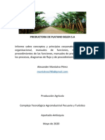 Conceptos y principios corporativos de la Productora de Plátano Belén S.A