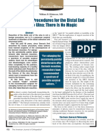 Salvage Procedures For The Distal End of The Ulna: There Is No Magic