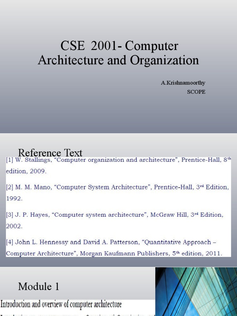 Computer Architecture Overview and History | PDF