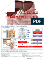 Colelitiasis, Cólico Biliar, Colecistitis