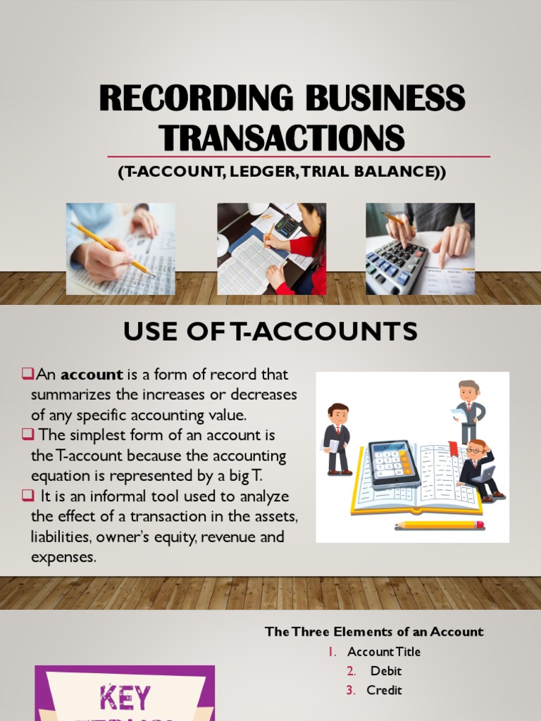 Recording Business Transactions Example | PDF | Debits And Credits ...